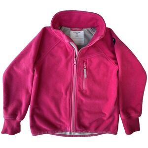Polarn O Pyret Windproof Fleece Jacket Kids 104 3-4 Years Pink Full Zip Sweden